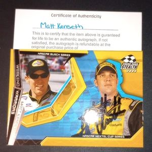 Signed Matt Kenseth collectable card